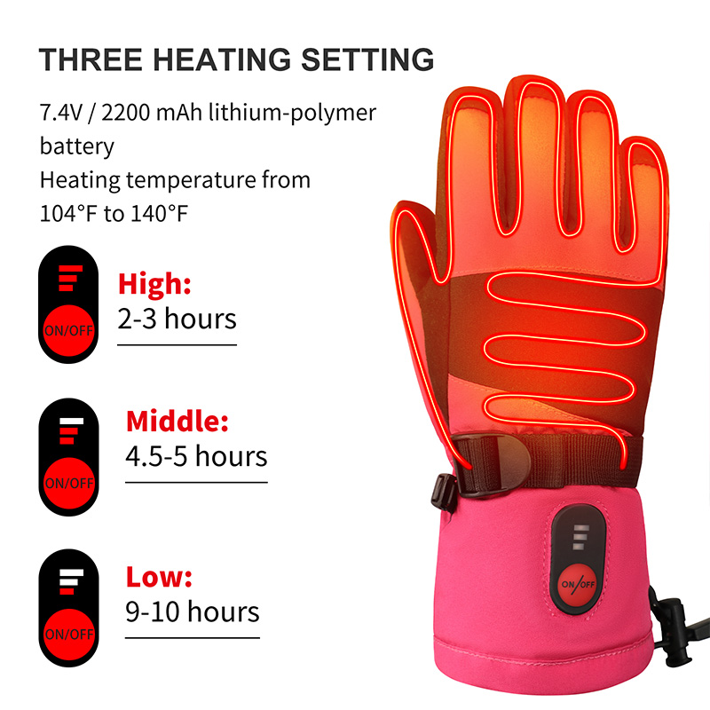 2026 Heated Gloves Kids Childr - Ski Glove Waterproof 评论和价格