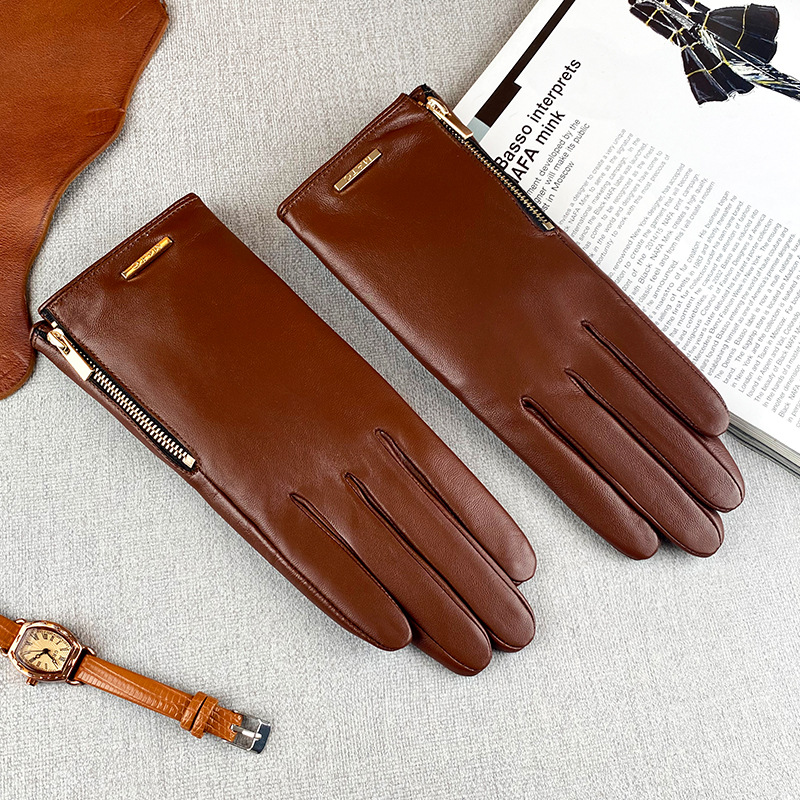 Women Fashion Slim Fit Top Lay - Leather Driving Glove 评论和价格