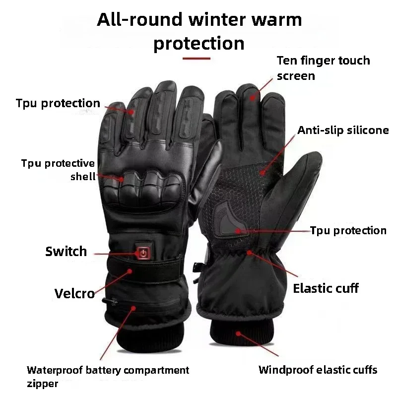 Heated Gloves Hand Warmer Elec - Heat Resistant Glove 评论和价格